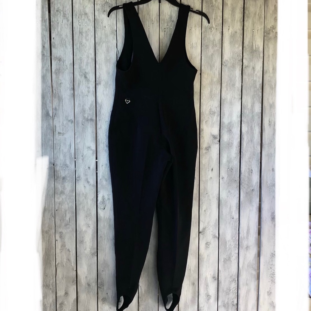 Black Vintage ski body suit Obermeyer